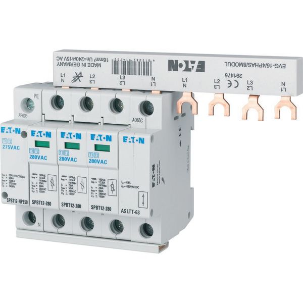 Lightning current and surge arresters, 50kA, N-space unit image 2