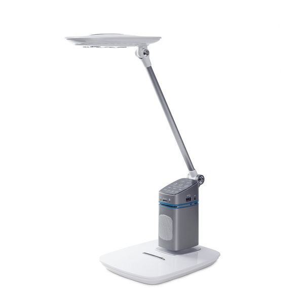 Oreon LED Desk lamp 10W CCT USB Silver image 1