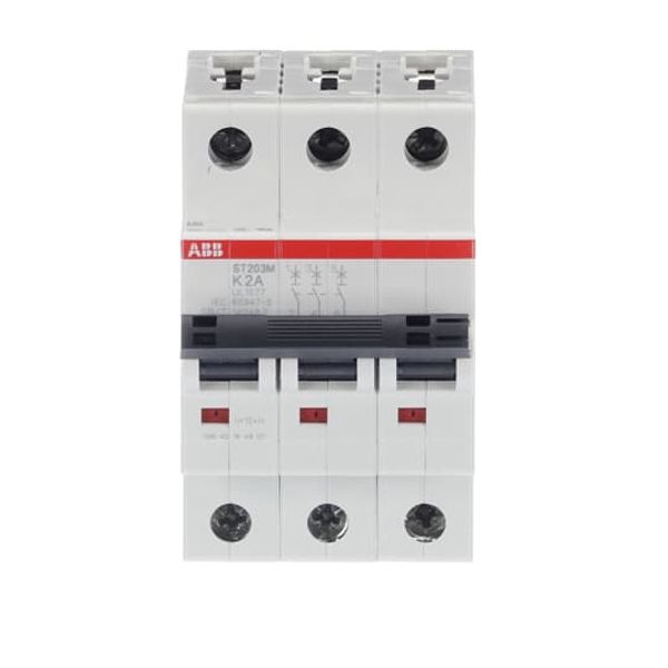 ST203M-K2 Miniature Circuit Breaker - 3P - K - 2 A image 1