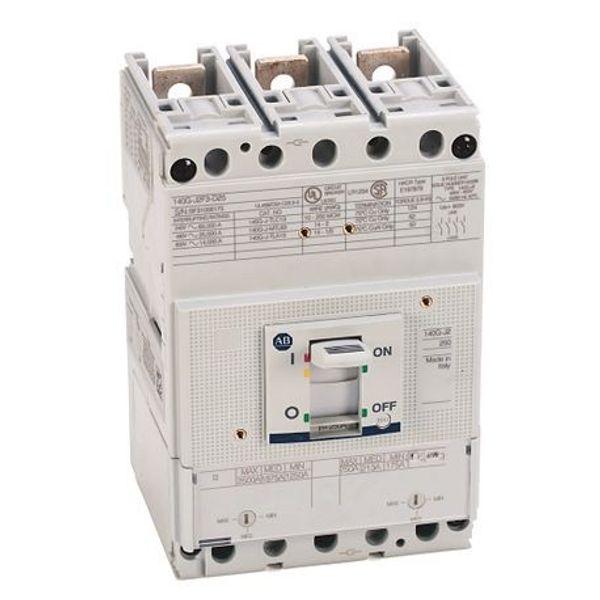 Allen-Bradley, 140G - Molded Case Circuit Breaker, J frame, 25 kA, T/M - Thermal Magnetic, Rated Current 225 A image 1