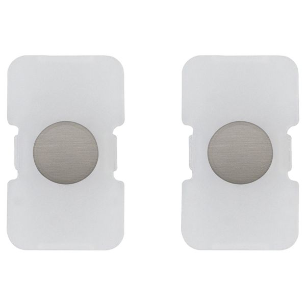 2 buttons Tondo lightable nickel image 1