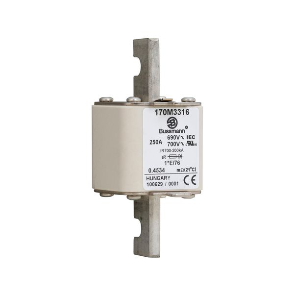 Fuse-link, high speed, 50 A, AC 690 V, compact size 1, 45 x 59 x 102 mm, aR, IEC, UL, single indicator image 13