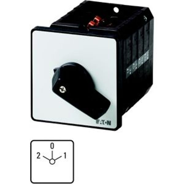 Multi-speed switches, T5B, 63 A, flush mounting, 2 contact unit(s), Contacts: 4, 60 °, maintained, With 0 (Off) position, 2-0-1, Design number 37 image 4