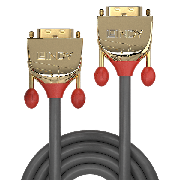 20m DVI-D SLD Single Link Cable, Gold Line DVI-D Single Link Male to Male image 2