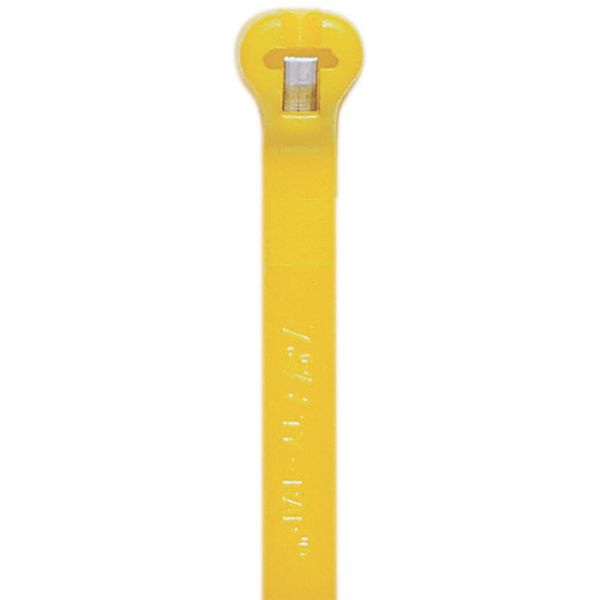 TY23M-4 CABLE TIE 18LB 4 YELLOW NYLON 2-PC image 1