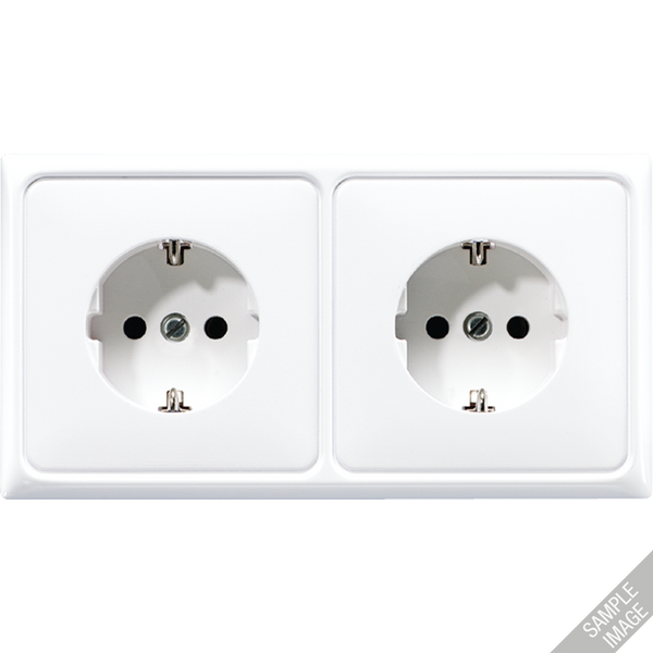 2-gang SCHUKO-socket CD522BF image 1