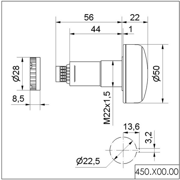 LED Buzzer EM Contin. tone 24VDC RD image 3