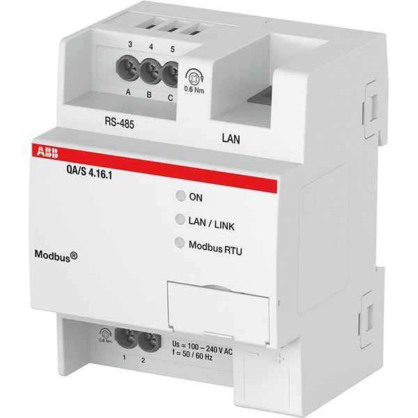 QA/S4.16.1 Energy Analyzer, Modbus RTU, 16 Devices, MDRC image 1