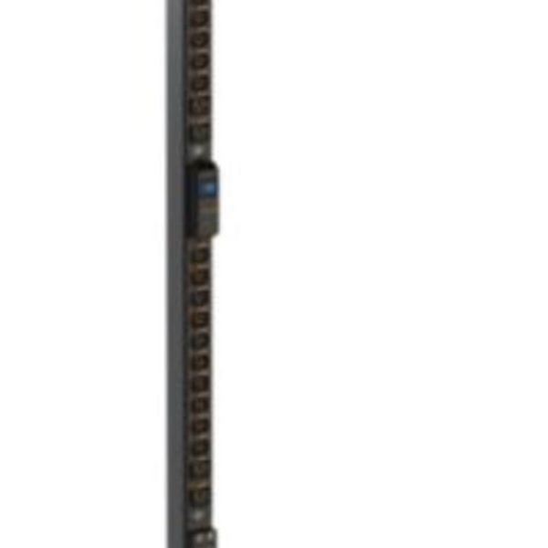 PDU, Zero-U, 1 phase 32A, with local power meter, 20 C13 outlets + 4 C19 outlets, with cord locking image 1