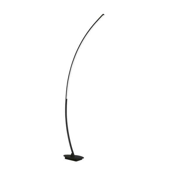 Solo LED floor lamp matt black image 1