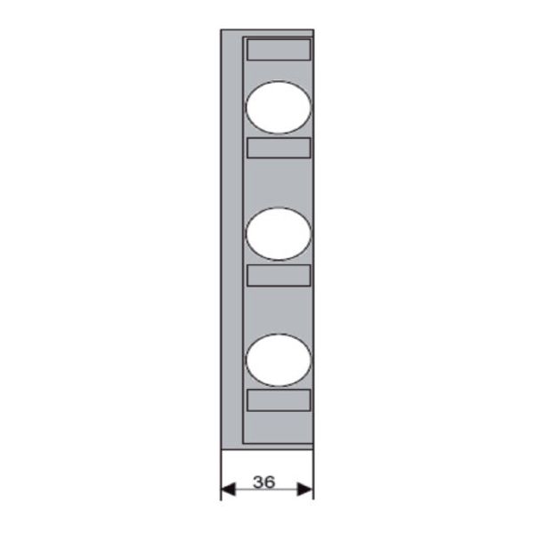 Cover for D02-fusebase E18, 36mm with distancepart image 1