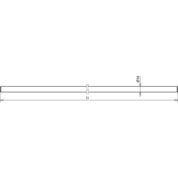 Air-termination rod/earth entry rod St/tZn D 16mm L 2000mm both ends c image 2