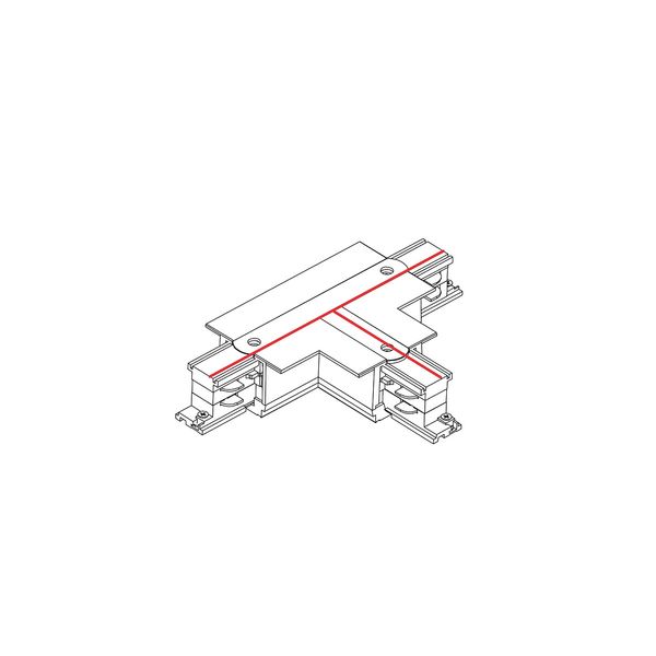 CTLS RECESSED POWER T CONNECTOR, LEFT 2 (T-L2) WHITE image 2