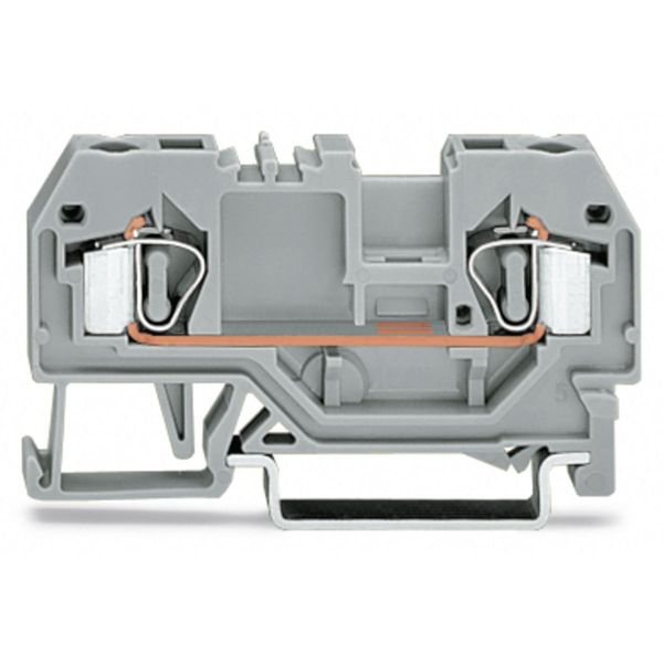 2-conductor through terminal block 4 mm² center marking yellow image 2