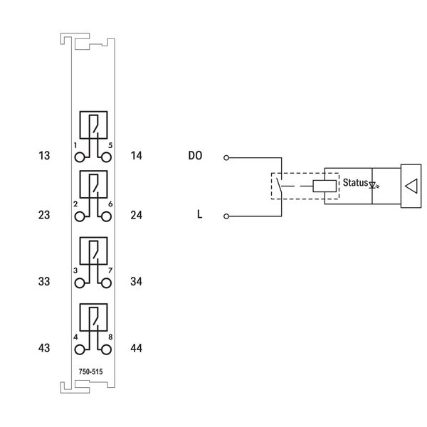 4-channel relay output AC 250 V 2.0 A - image 5