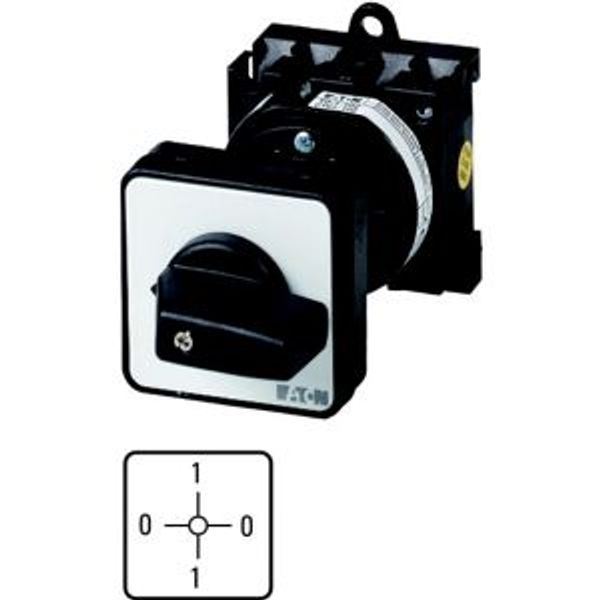 ON-OFF switches, T0, 20 A, rear mounting, 1 contact unit(s), Contacts: 2, 90 °, maintained, With 0 (Off) position, 0-1-0-1, Design number 15108 image 4