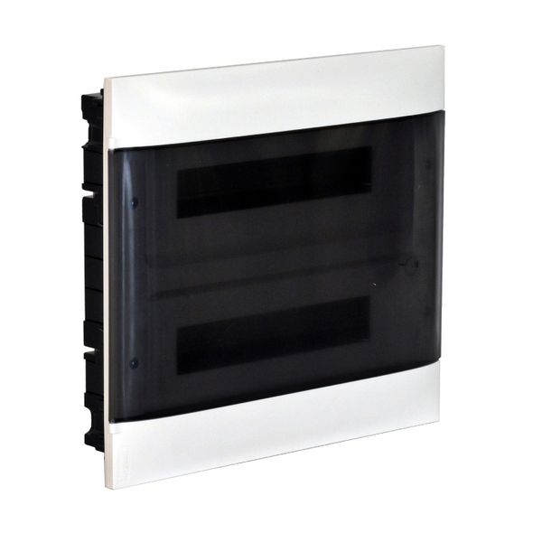 2X12M FLUSH CABINET SMOKED DOOR EARTH + X NEUTRAL TERMINAL BLOCK FOR DRY WALL image 1