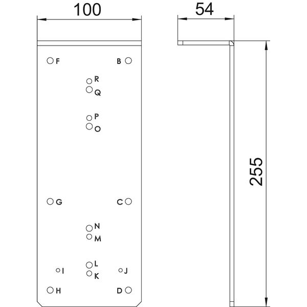 OKB BS BL Drilling template for trunking with brush bar image 2