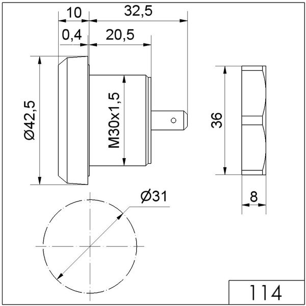 Electr. Buzzer EM Contin. tone 24VDC BK image 3