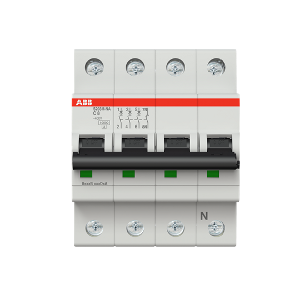 S203M-D10NA Miniature Circuit Breaker - 3+NP - D - 10 A image 2