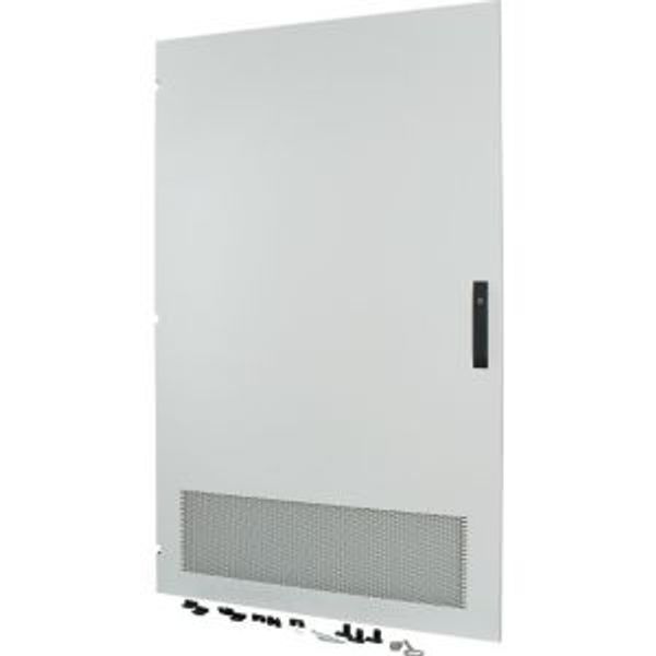 Section wide door, ventilated, left, HxW=1625x995mm, IP31, grey image 2