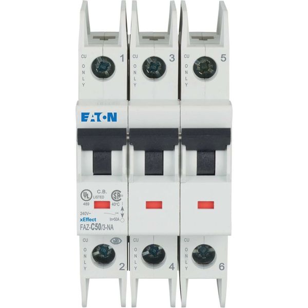 Miniature circuit breaker (MCB), 50 A, 3p, characteristic: C, NA image 7