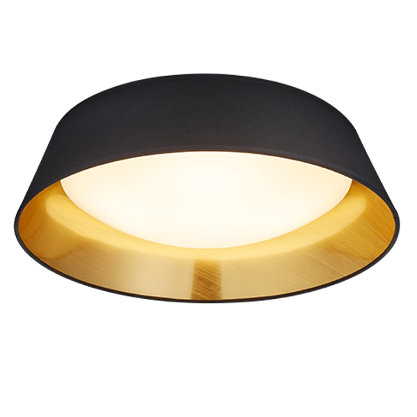 Ponts LED ceiling lamp 45 cm black/gold image 1