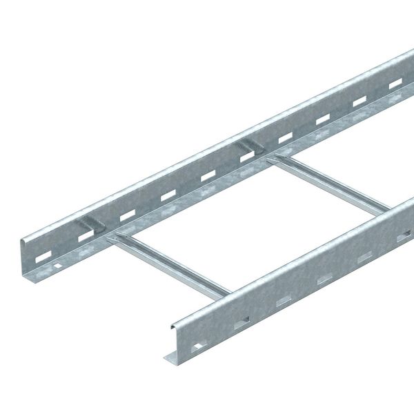 LG 640 NS 3 FS  Cable ladder, perforated, with crossbar NS, 60x400x3000, Steel, St, strip galvanized, DIN EN 10346 image 1