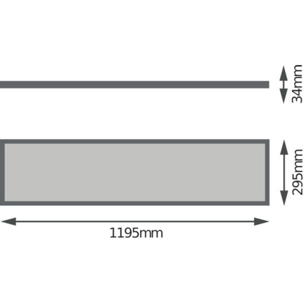 PANEL 4IN1 300 x 1200 UGR19 1200 32 W 4000 K UGR19 image 2