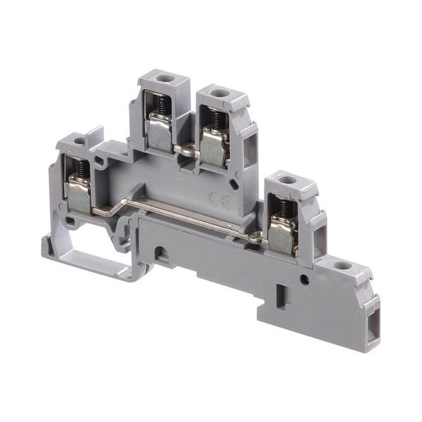 D4/6,LL, SPECIFIC TERMINAL BLOCK, GREY, 6MM SPACING, 20A, 380V image 1