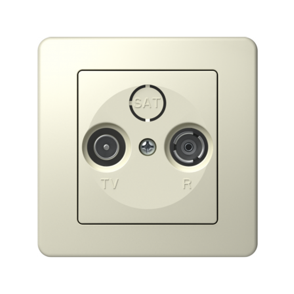 SOCKET TV-R TROUGHPASS 10dB IW 4317471 image 1