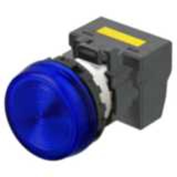 M22N Indicator, Plastic flat, Blue, Blue, 220/230/240 V AC, push-in te image 2