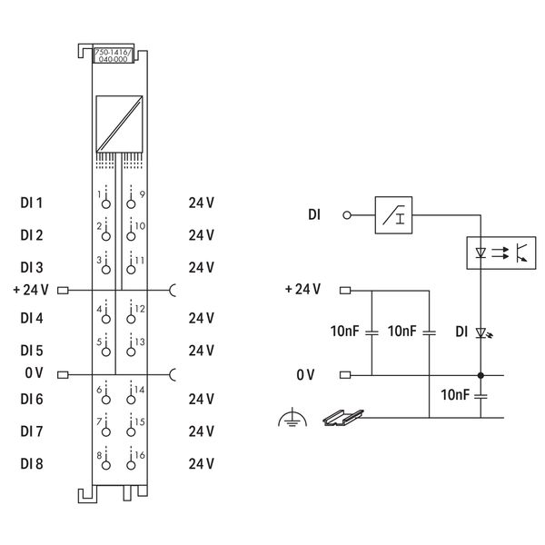 8-channel digital input 24 VDC 0.2 ms dark gray image 5