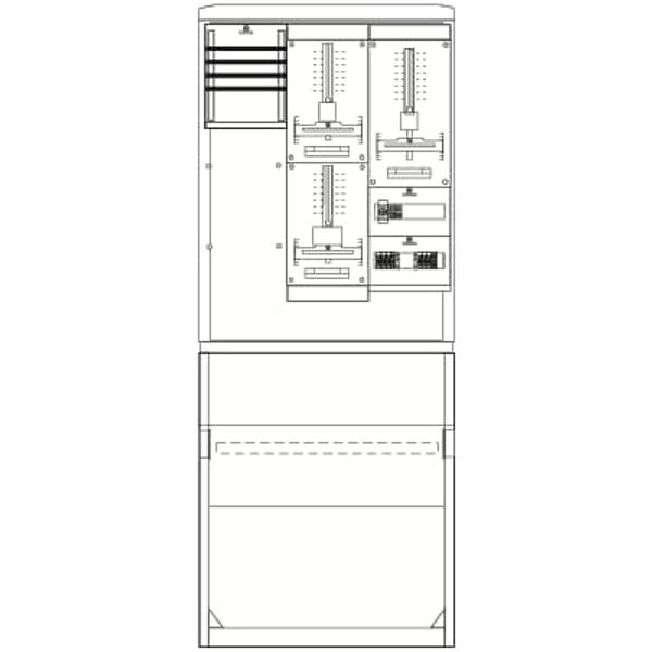 SZ2615E Meter board, Field width: 3, Rows: 0, 1966 mm x 785 mm x 320 mm, IP44 image 5