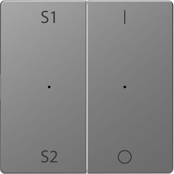 Rockers for button module 2-fold (Scene1/2, 1/0), stainless steel, system design image 1