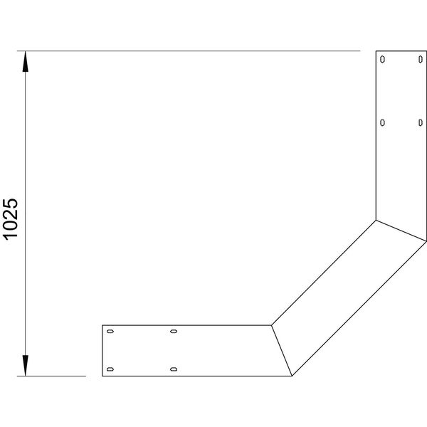 WLBS 90 164 FT 90° bend rising for wide span cable ladder 160 160x400 image 2