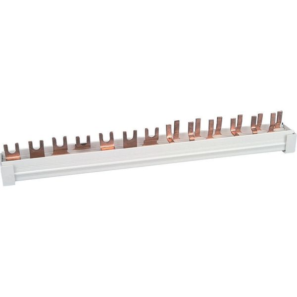 Phase busbar, 2-phases, 10qmm, fork connector+pin, 12SU image 7