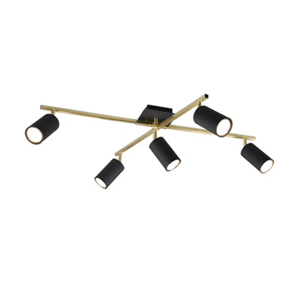 Marley ceiling lamp 5-pc GU10 black/gold image 1