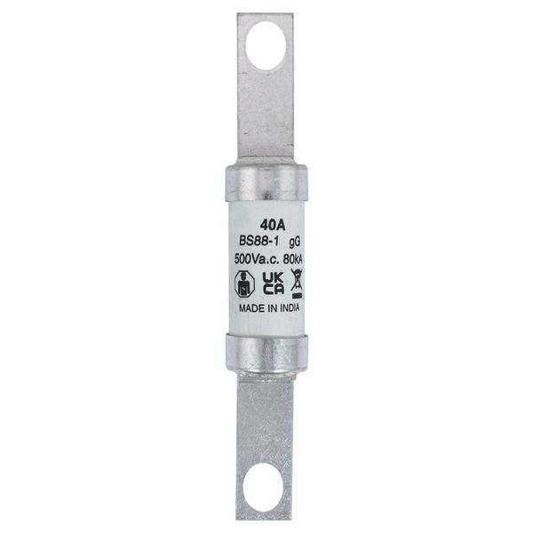 Fuse-link, LV, 40 A, AC 500 V, BS88, 21 x 129 mm, gL/gG, BS image 17