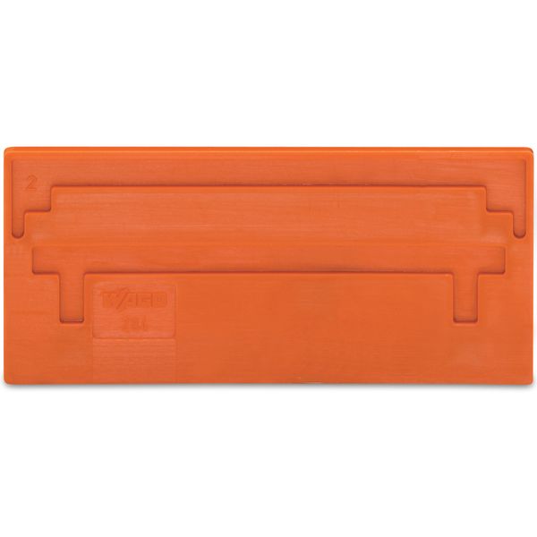 Separator plate 2 mm thick oversized orange image 1