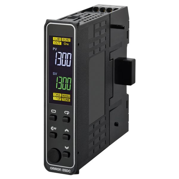 Temp. controller, PRO, DIN Rail 22.5 mm, Uni. I/P, 1 x 12 VDC pulse OU E5DC1056G image 4