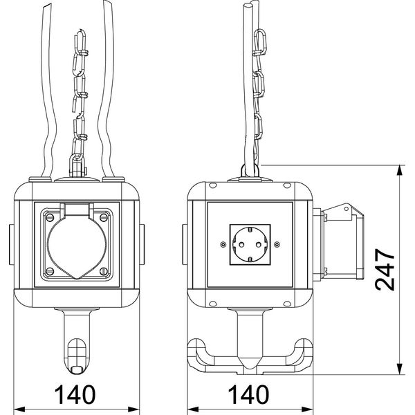 VH-4 3SD1C16 HoverCube IP20, with grip, equipped 140x140x252 image 2