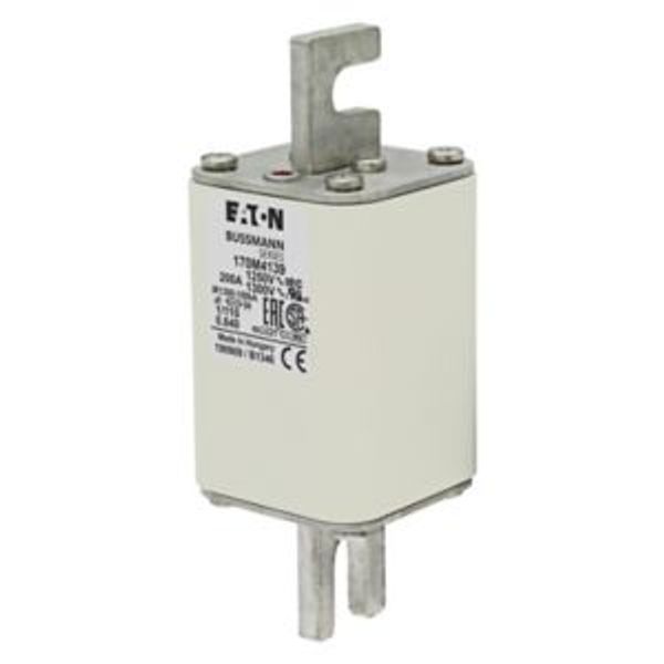 Fuse-link, high speed, 200 A, AC 1250 V, size 1, 53 x 66 x 138 mm, aR, DIN, IEC, single indicator image 4