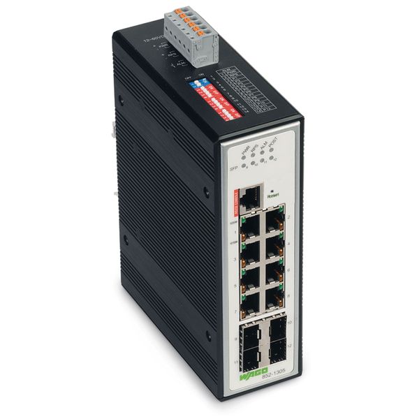 Industrial Managed Switch 8 Ports 1000Base-T 4-Slot 1000BASE-SX/LX bla image 2