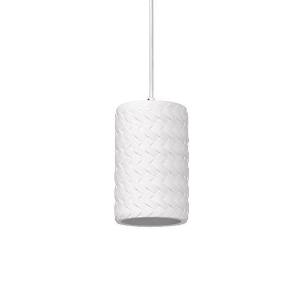 DECOR PLASTER TUBE PENDANT E27 WT LEDV image 1