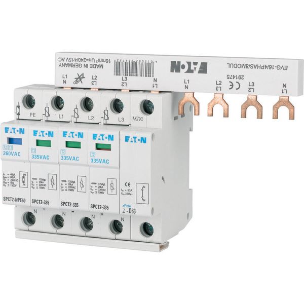 Plug-in surge arresters, 3-phase+N/BB, 460VAC, 20 kA image 2