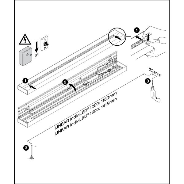 LINEAR INDIVILED DIRECT 1500 PS 1500 P 52W 930 PS WT image 5