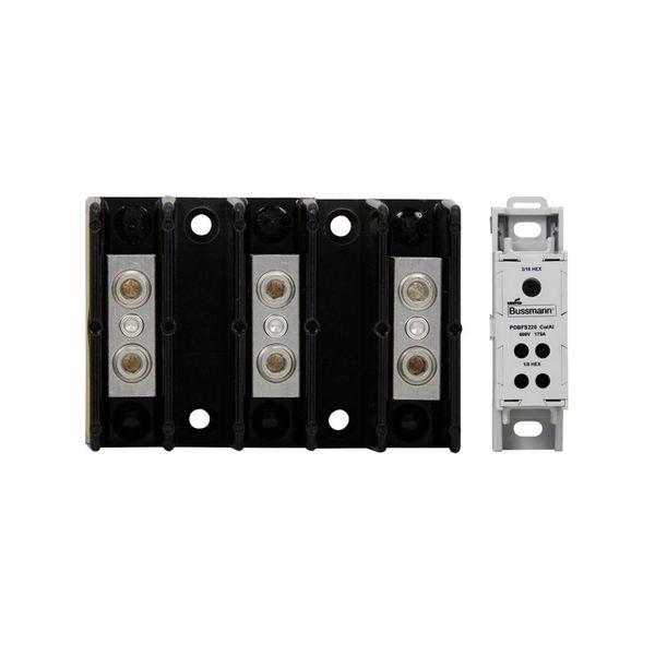 Terminal block, low voltage, 175 A, AC 600 V, DC 600 V, 3P, UL, CSA image 18