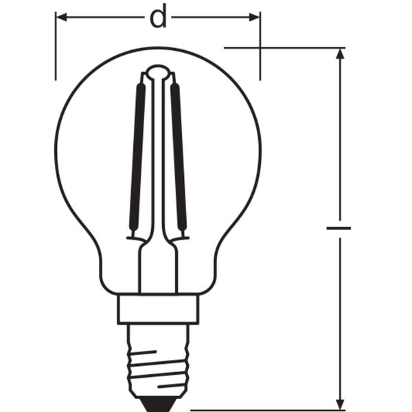 LED Retrofit CLASSIC P 2.5W 840 Clear E14 image 8