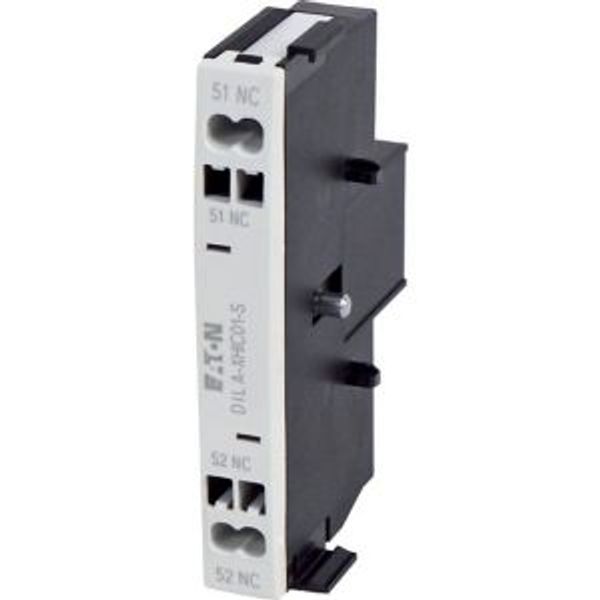 Auxiliary contact module, 1 pole, Ith= 16 A, 1 NC, Side mounted, Spring-loaded terminals, DILA, DILM7 - DILM15 image 5